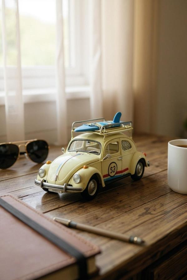 Frefly Store Volkswagen Beetle Classic Vosvos Dekoratif Metal Araba - Image 1