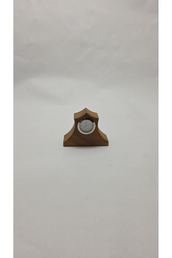 Frefly Store El Yapımı Ahşap Masaüstü Mini Saat – Özgün Tasarım, Pilli, Dekoratif - Image 1