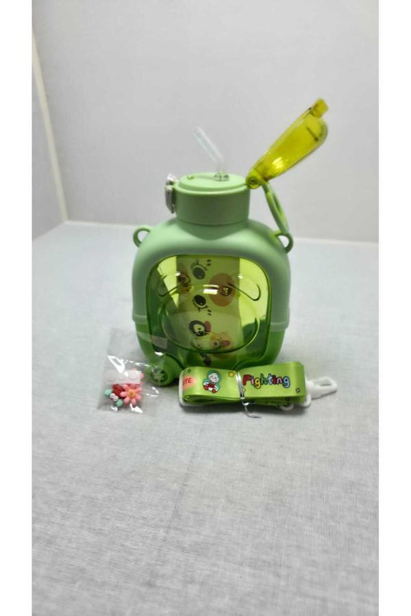 Frefly Motivasyonel Ayıcık Su Matarası Çocuk Suluk 1000 Ml Sticker - Image 1