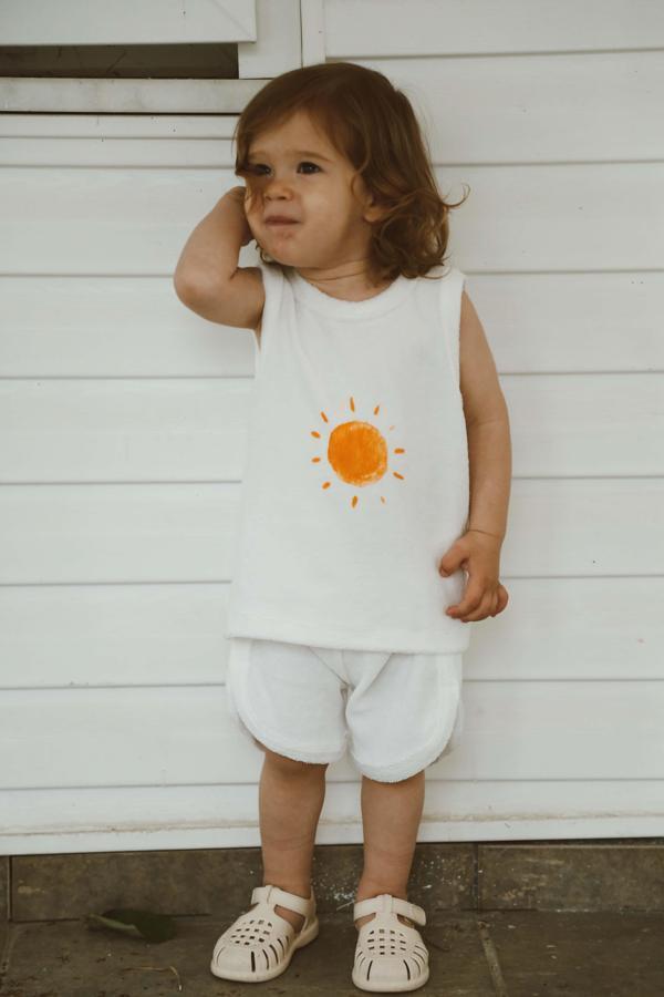 Güneş Baskı Havlu Şort Takım - Image 1