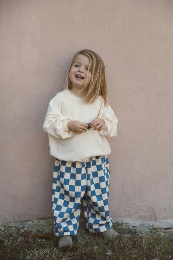 İndigo Dama Baskılı Eşofman Takımı - Image 1