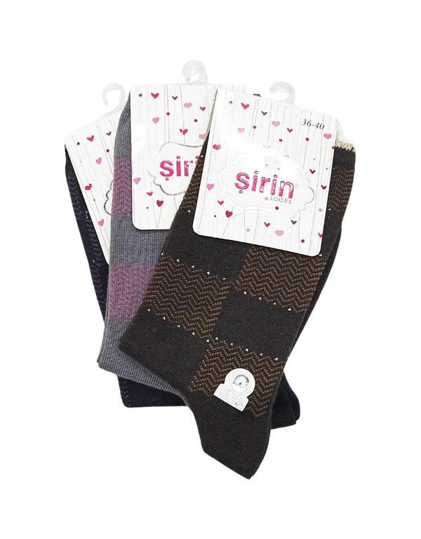 Şirin Soket Desenli Lycralı 7150 3 Adet - Image 1