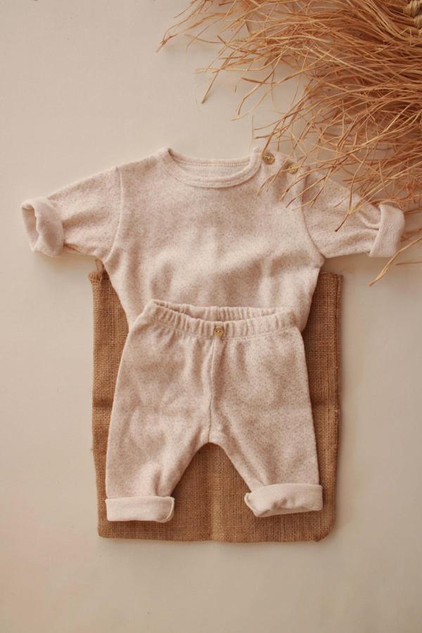 Kum Desen Bebek Alt Üst Takım - Image 1