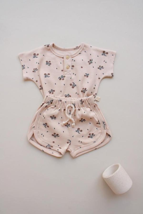 Zeytin Baskı Kaşkorse Alt Üst Takım - Image 1