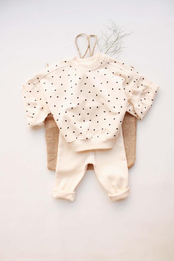 Siyah Puantiyeli Bebek Alt Üst Takım - Image 1