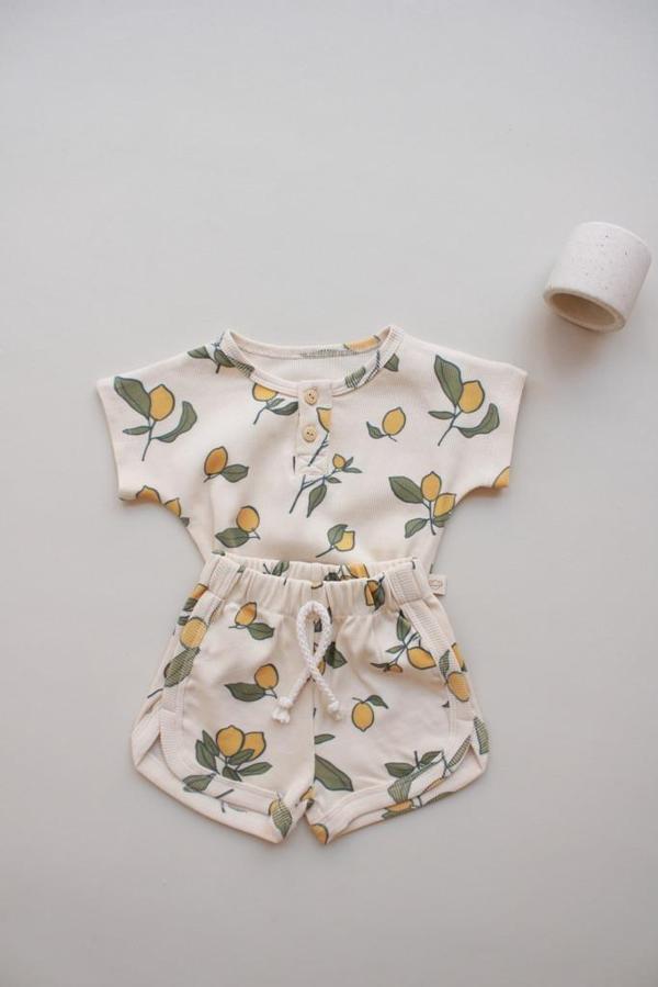 Limon Baskı Kaşkorse Alt Üst Takım - Image 1