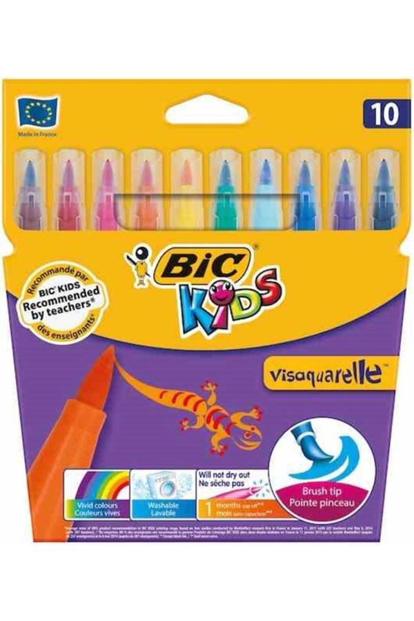 Bic Bıc Keçeli Kalem Visa Fırça Uç 10 Lu 828964 - Image 1