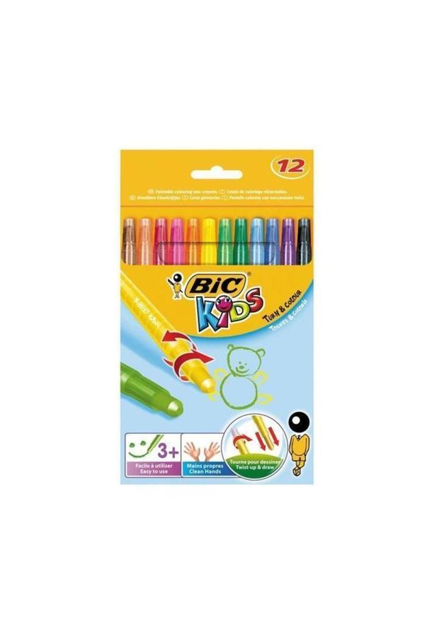 Bic Kıds Cevırmelı Pastel Mum Boya 12 Lı (8805082) - Image 1