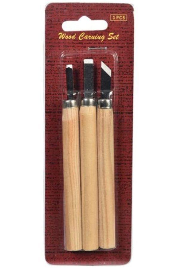 Südor 3'Lü Ahşap Oyma Seti / Bs37 - Image 1