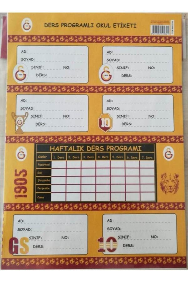 Rubenis Galatasaray Okul Etiketi' 4'Lü - Image 1