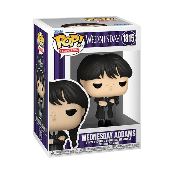 Funko POP TV: The Addams Family Wednesday Addams (Black Coat) - Image 1