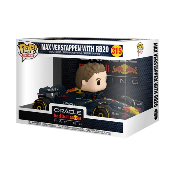 Funko POP Super Deluxe: Oracle Red Bull Racing - Max Verstappen with RB20 - Image 1