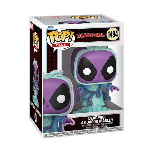 Funko POP Plus Marvel: Deadpool Lit Classics – Deadpool Jacob Marley - Image 1