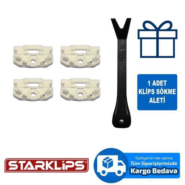 Mercedes E320 Sol ve Sağ Ön Cam Kriko Klipsi Plastik 5 Adet - Image 1