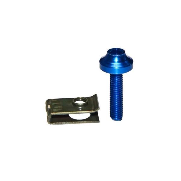 Motorsiklet M5 Aluminyum Grenaj Vida Seti Mavi - Image 1