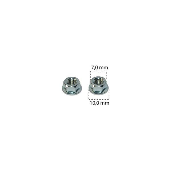 Somun Kendinden Pullu Çinko Kaplama M4*10X4,3mm Çelik Ford N621900 XF2Z1625723EA 25 Adet - Image 1