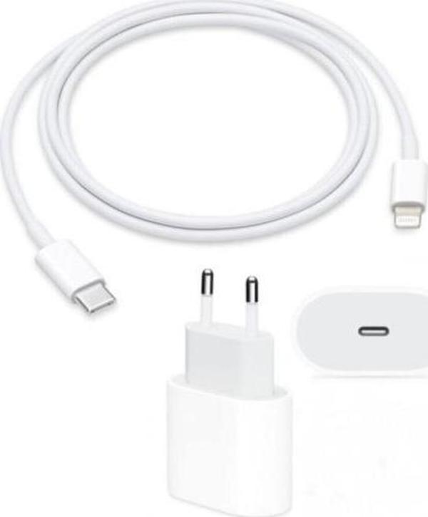 Orjinal Iphone 12/12 Pro Max Şarj Aleti Seti 20w Usb-c Adaptör Usb-c Lightning Kablo - Image 1