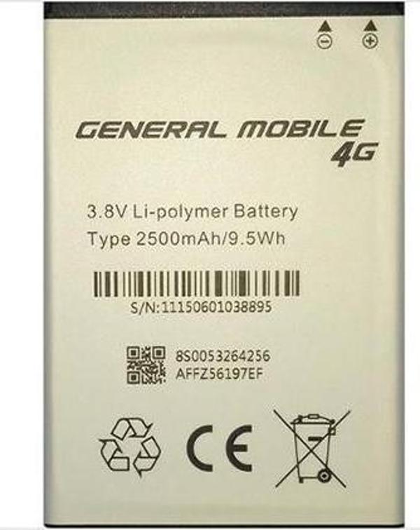 Sesatech General Mobile Uyumlu Discovery 4G 2500 mAh Batarya Pil - Image 1