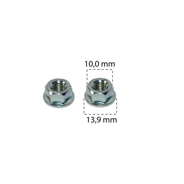 Somun Oynar Pullu M6x14mm h6,3mm 10 Anahtar Ford N621905 VW Audi Q5 2008-2017 N90488005 25 Adet - Image 1