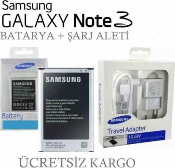 Sesatech Samsung Uyumlu Galaxy Note 3 Batarya + Şarj Aleti - Image 1