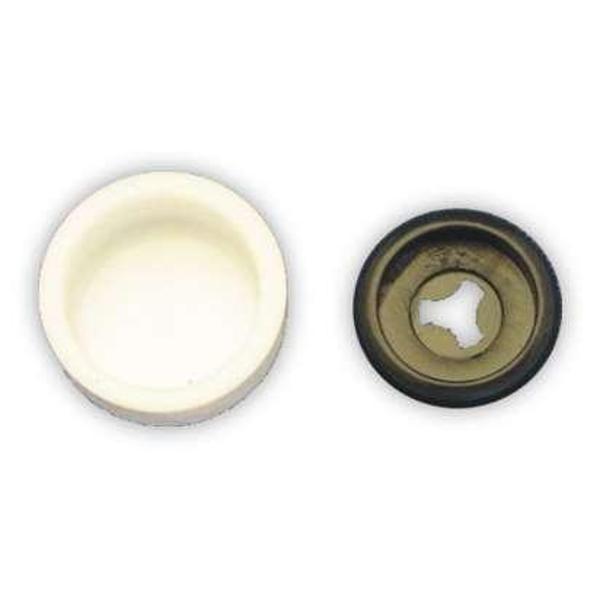 Vida Kapağı Küçük Boy Bombesiz Beyaz (3,5 - 3,9 - 4,2mm Yıldız Silindir Baş Vida İçin) 25 Adet - Image 1