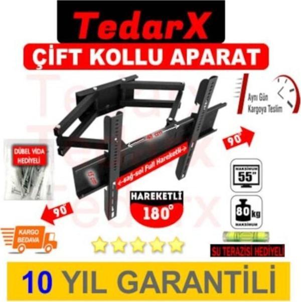 Onur 32''-42”-50''- 55'' Çift Kollu Hareketli Lcd-Led Tv Askı Aparatı - Image 1