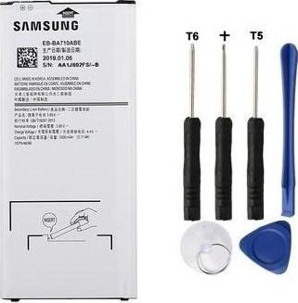 Sesatech Samsung Uyumlu Route Galaxy A7 2016 Batarya Pil A710 + Tamir Seti EB-BA710ABE - Image 1