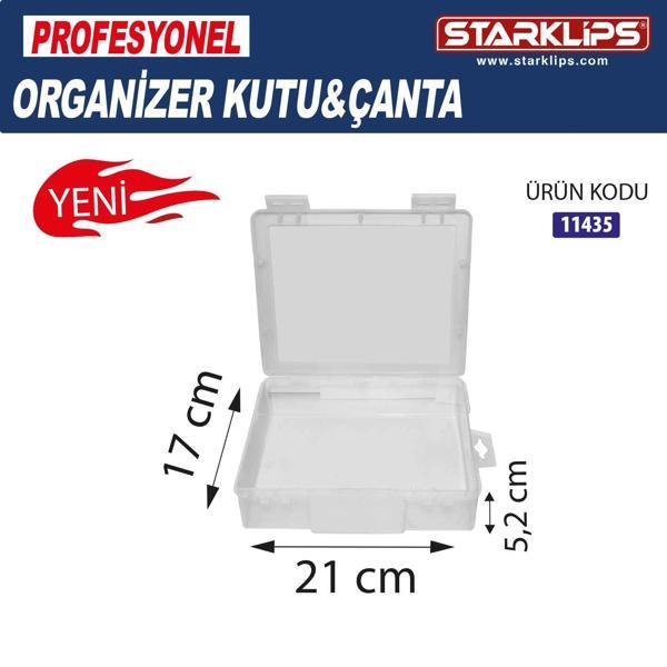 1 Bölmeli Plastik Organizer Çanta  Sabit Gözlü Vida, Takı, Hobi Düzenleyici Kutu - Image 1