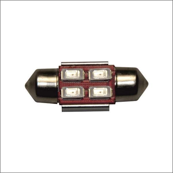 Sofit LED Ampul 4 LED Mavi 12V Dc 31Mm Can Bus 2 Adet - Image 1