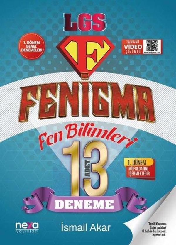 LGS Fenigma Fen Bilimleri 1. Dönem Genel Denemeleri - 13 Adet Deneme - Nexa Yayınları - Image 1
