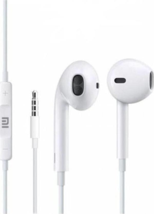 Sesatech Xiaomi Uyumlu Mi Kablolu Kulaklık Beyaz - Image 1