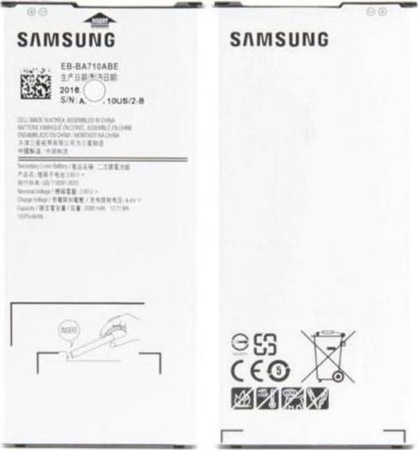 Sesatech Samsung Uyumlu Galaxy A7 2016 Batarya Pil Eb-Ba710Abe (Kutusuz) - Image 1