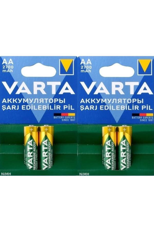Varta 4 Adet 2700Mah Ni-Mh Aa Şarjlı(1000 Kez Şarj Edilebilir) Kalem Pil - Image 1
