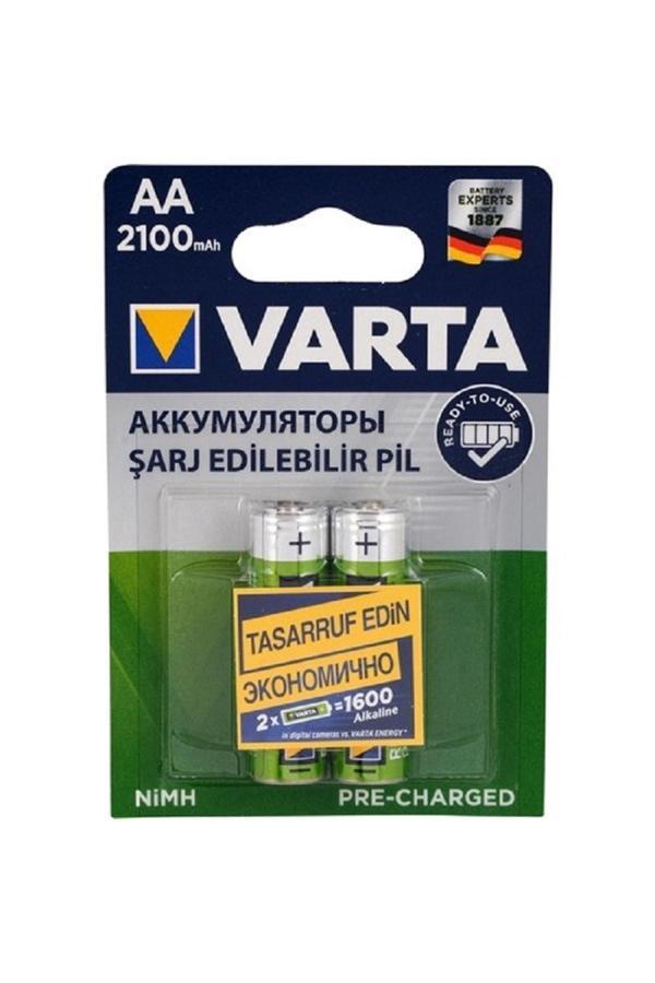 Varta 56706 Şarjlı Kalem Pil Aa 2100 Mah 1.2 V 2'Li - Image 1
