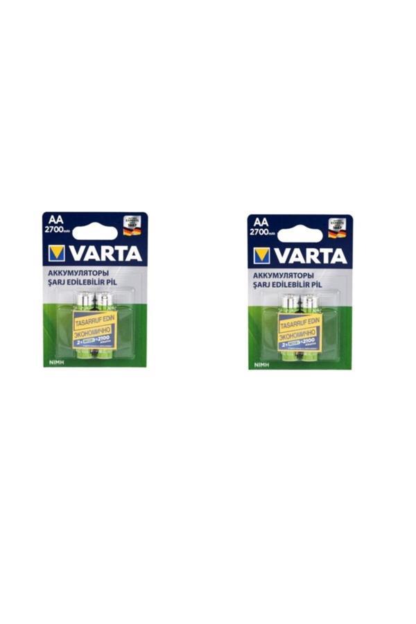 Varta Kalın Kalem Pil Longlife Şarj Edilebilir 5706 2 Li 2 Adet - Image 1