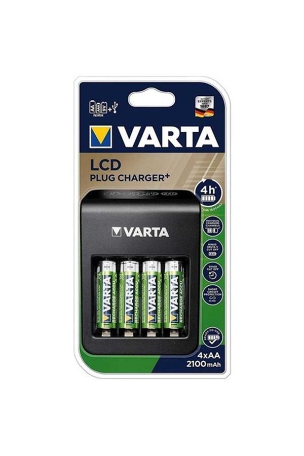 Varta Lcd Plug Charger 4Xaa 2100Mah Pilli 57687101 - Image 1