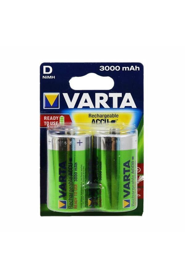 Varta Şarjlı Büyük Boy Pil 2 Li 3000 Amper 56720 - Image 1