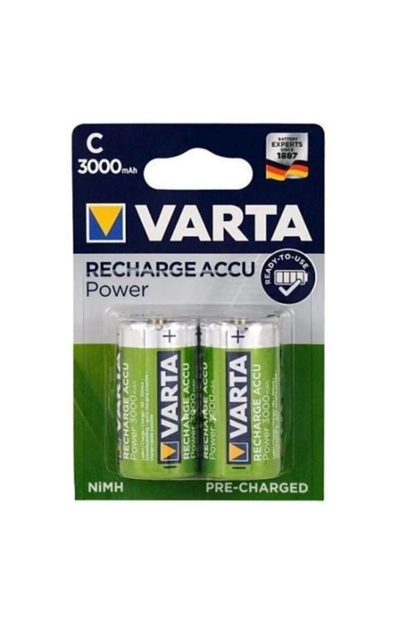 Varta Şarjlı Orta Boy Pil C Boy 3000 Mah Vrt.56714 2 Li - Image 1