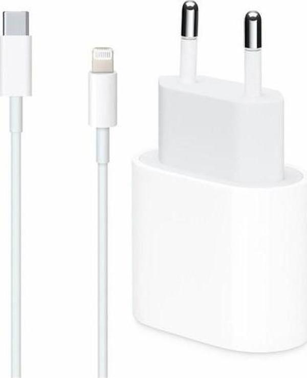 Sesatech Apple Uyumlu Miyuu İphone 13 Mini 20W Usb-C Güç Adaptörü + 1m Usb-C Lightning Şarj Kablosu Seti - Image 1