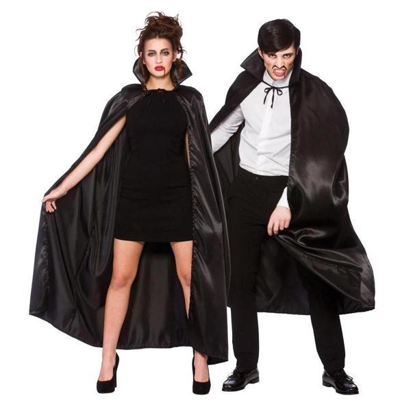 Siyah Renk Yakalı Halloween Pelerini 120 cm - Image 1