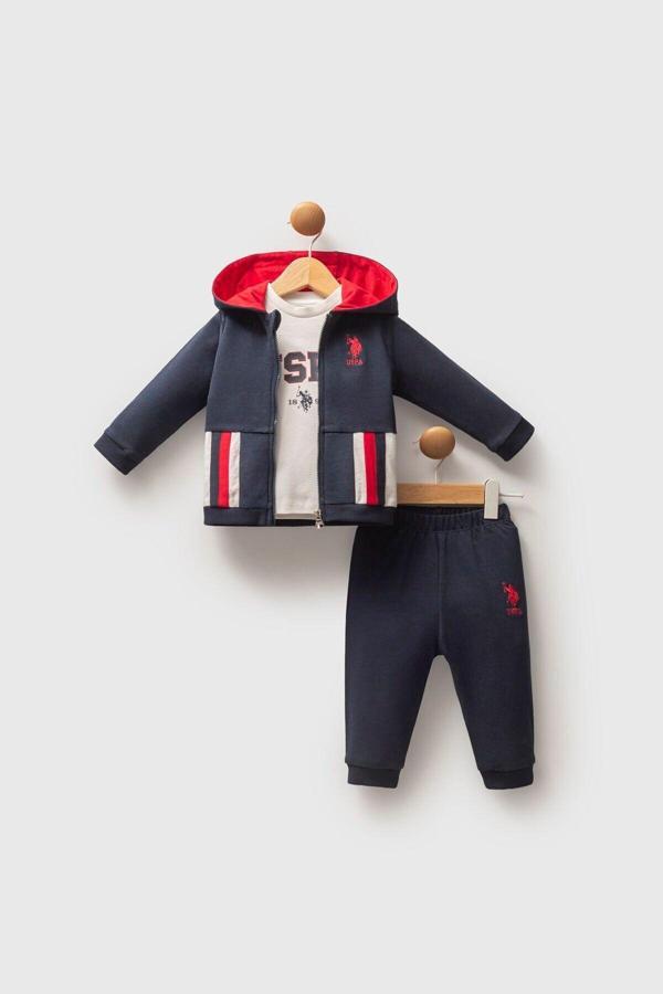 U.S. Polo Assn Bebek Erkek Bebek 3Lü Takım - Image 1