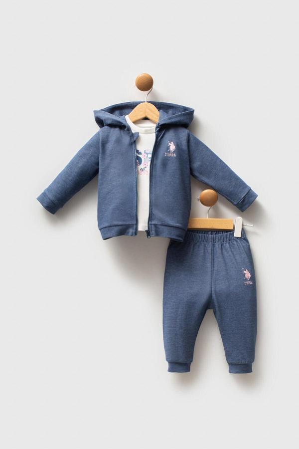 U.S. Polo Assn Bebek Kız Bebek 3Lü Takım - Image 1
