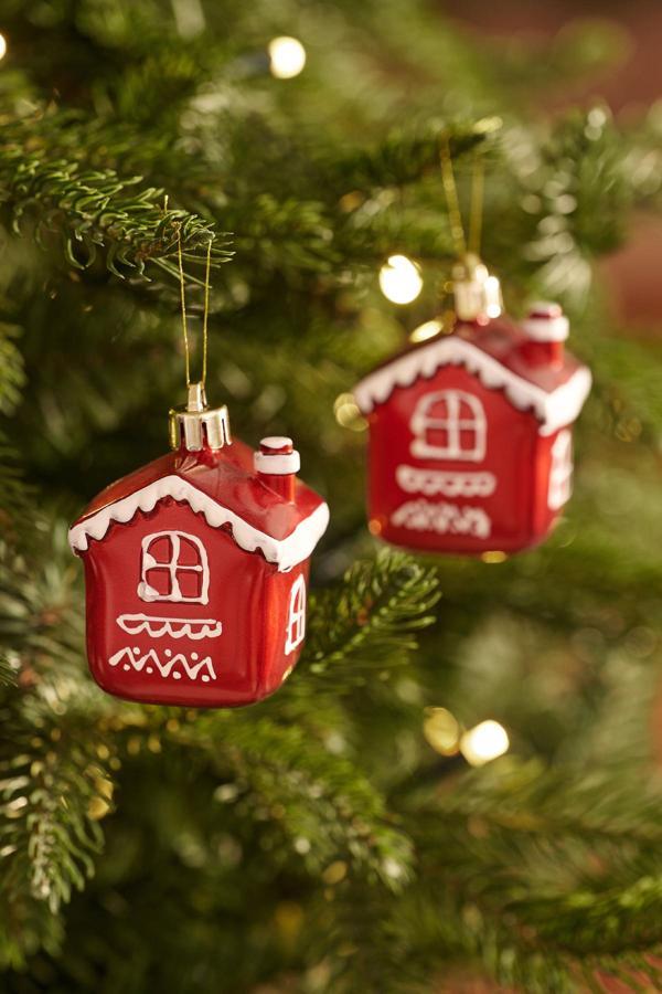 Karaca Home New Year Yılbaşı Cookie House 2 Parça Ağaç Süsü Seti - Image 1