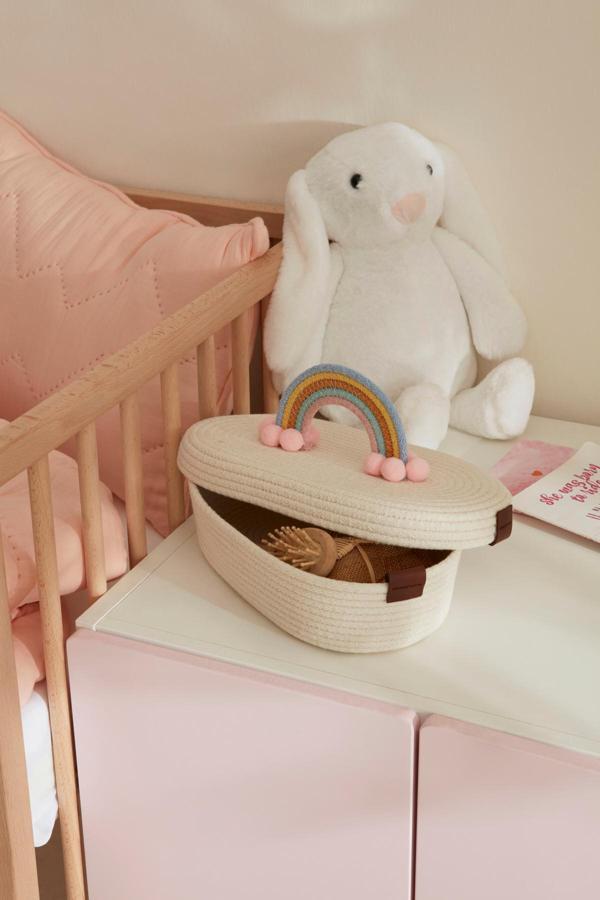 Karaca Home Bebek Rainbow Kapaklı Oval Organizer 26x14x9 cm - Image 1