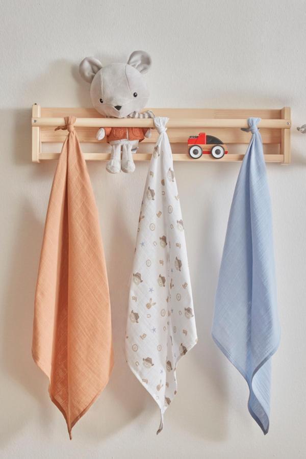 Karaca Home Little Cowboy 3'lü Bebek Müslin Set - Image 1