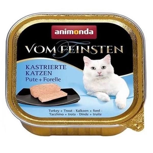 Animonda Vom Feinsten Mildes Menu Hindi Etli ve Alabalıklı Yetişkin Konserve Kedi Maması 100 Gr - Image 1