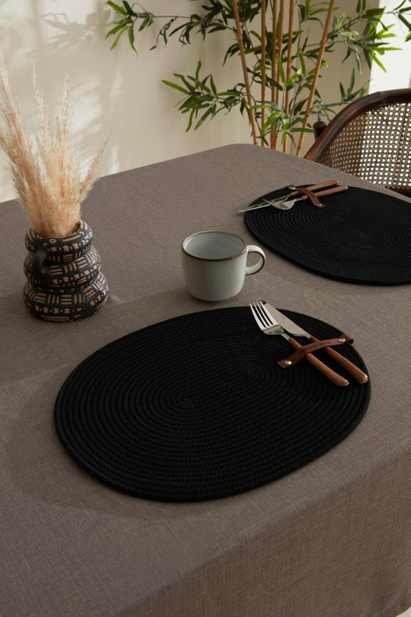 Karaca Home Carla Amerikan Servisi Siyah 40x32 cm - Image 1