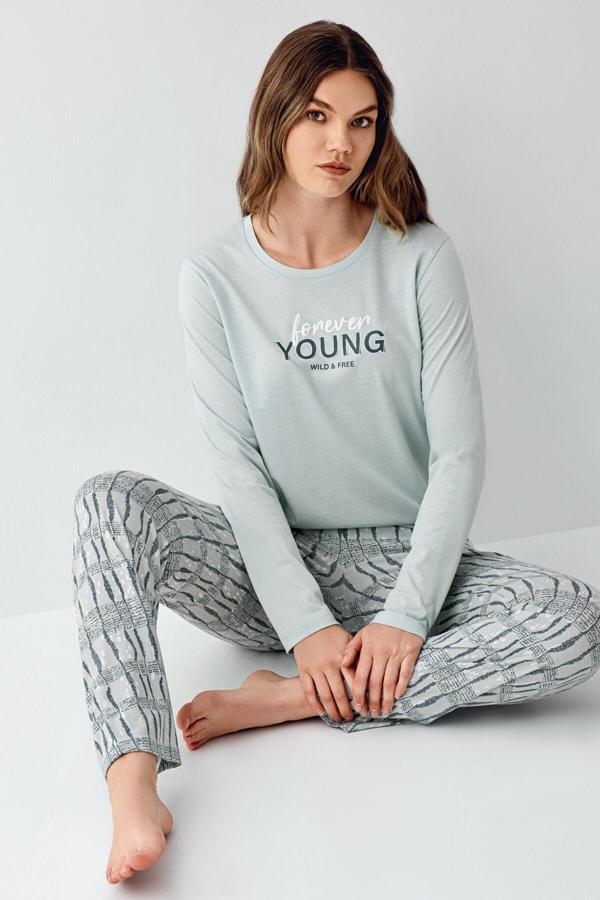 Arnetta Kadın Yeşil Pijama Takımı - Image 1