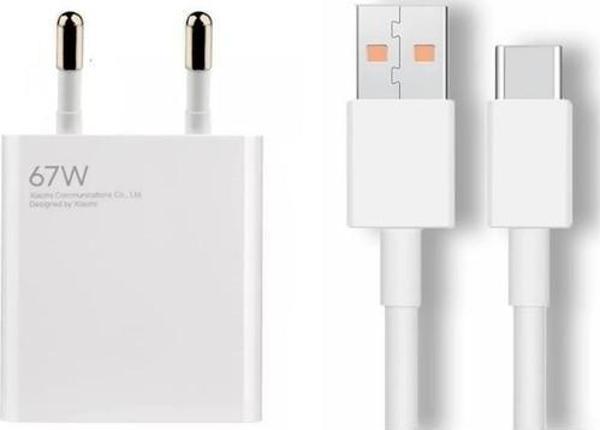 Sesatech Xiaomi Uyumlu Mi Mobil 67W Turbo Hızlı Şarj Aleti Adaptör+Kablo Set  - Image 1