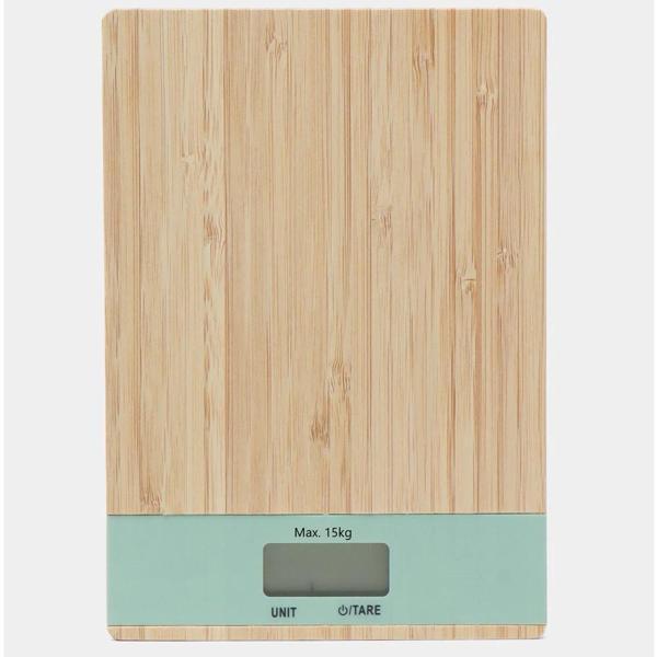Ahşap Lüks Dijital Ekranlı Hassas Elektronik Mutfak Terazisi 15 Kg 1 Gr - Image 1
